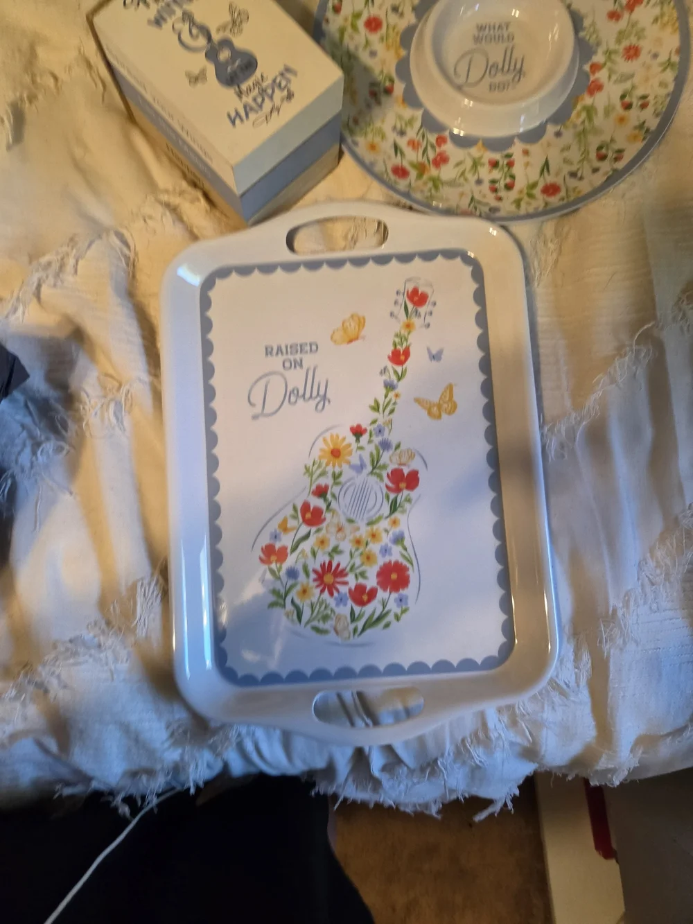 Dolly Parton bright white